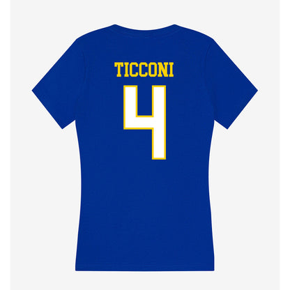 Delaware - NCAA Women's Soccer : Ava Ticconi - Women's V-Neck T-Shirt-1