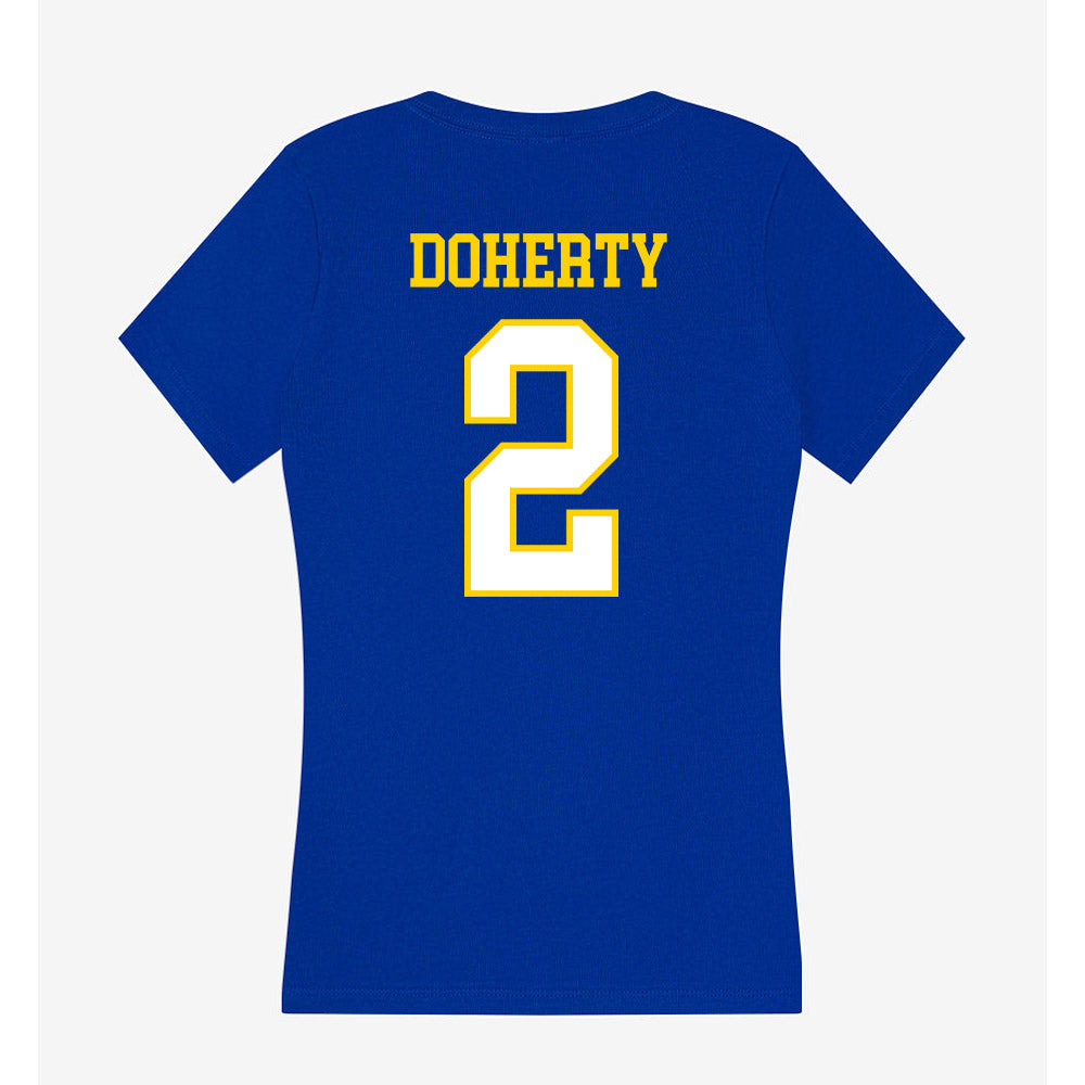 Delaware - NCAA Baseball : Connor Doherty - Women's V-Neck T-Shirt-1