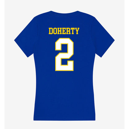 Delaware - NCAA Baseball : Connor Doherty - Women's V-Neck T-Shirt-1