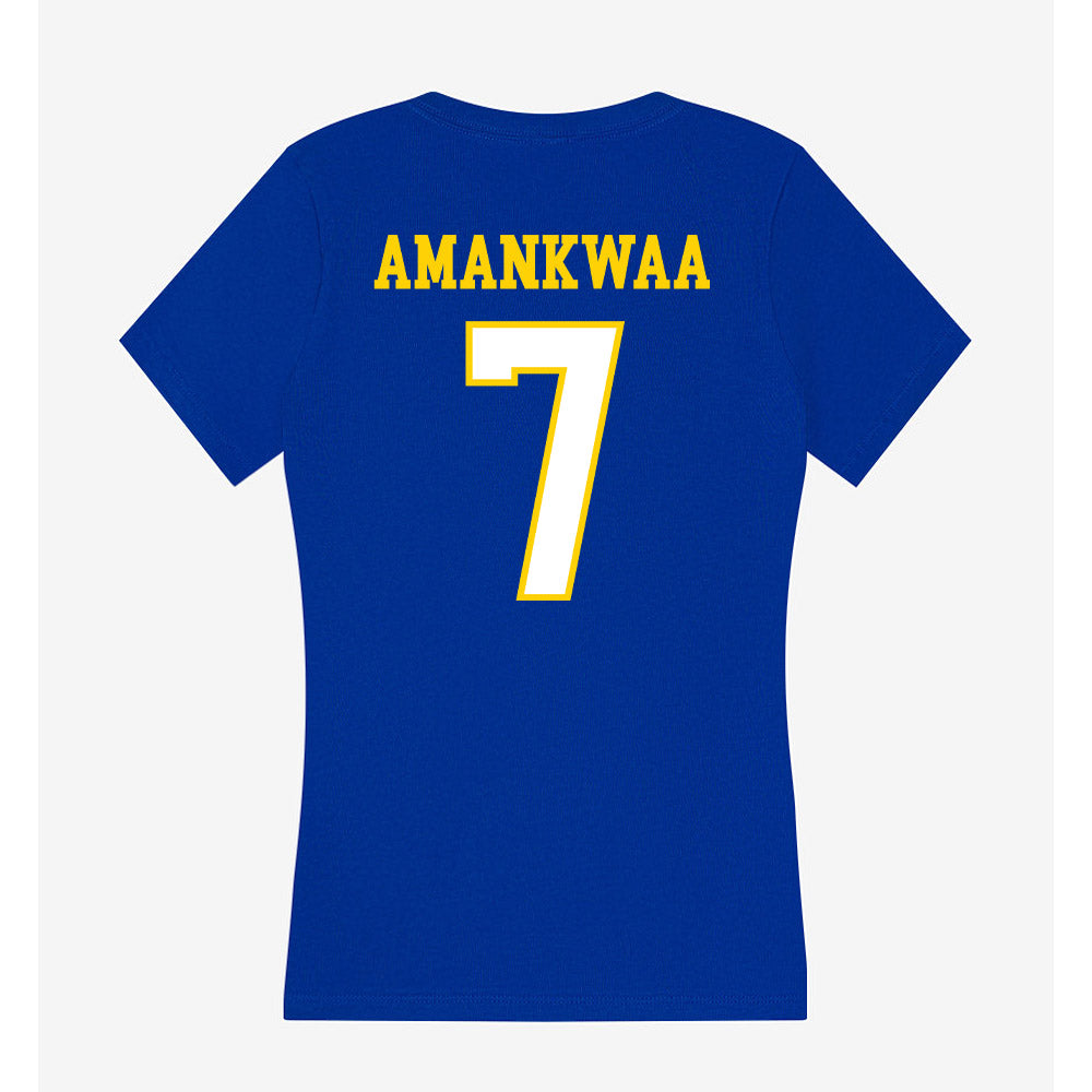 Delaware - NCAA Football : Thomas Amankwaa - Women's V-Neck T-Shirt-1