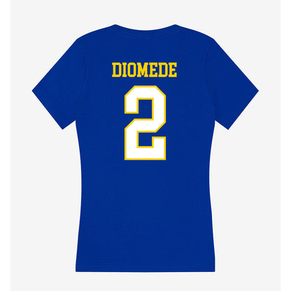 Delaware - NCAA Softball : Veronica Diomede - Women's V-Neck T-Shirt-1