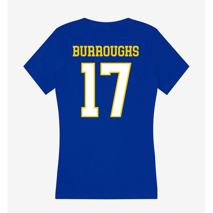 Delaware - NCAA Baseball : Noah Burroughs - Women's V-Neck T-Shirt-1