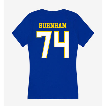 Delaware - NCAA Football : Tyler Burnham - Women's V-Neck T-Shirt-1