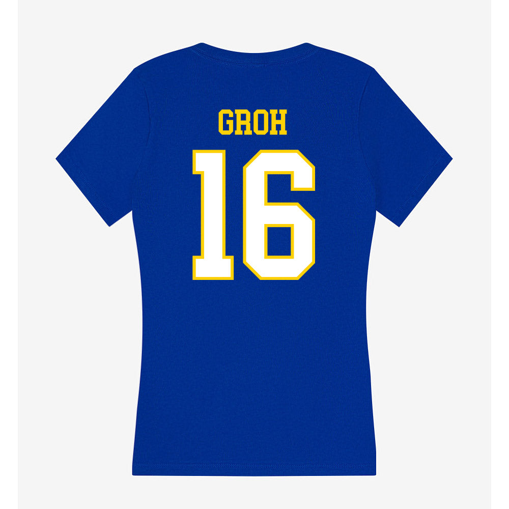 Delaware - NCAA Women's Soccer : Maggie Groh - Women's V-Neck T-Shirt-1