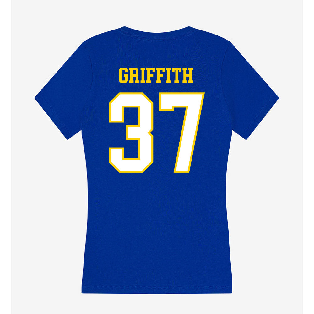 Delaware - NCAA Football : Dillon Griffith - Women's V-Neck T-Shirt-1