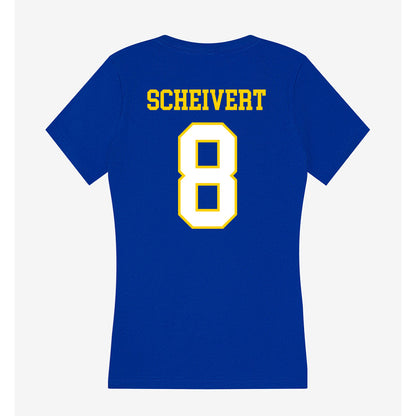 Delaware - NCAA Softball : Katie Scheivert - Women's V-Neck T-Shirt-1