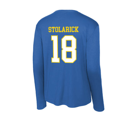 Delaware - NCAA Women's Lacrosse : Lena Stolarick - Activewear Long Sleeve T-Shirt-1