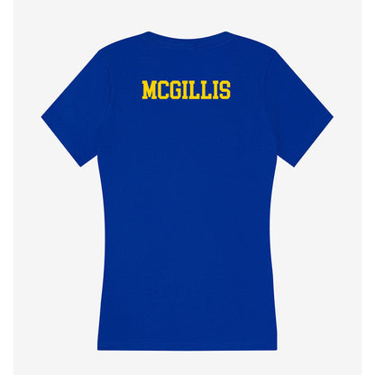 Delaware - NCAA Women's Swimming & Diving : Torun McGillis - Women's V-Neck T-Shirt-1