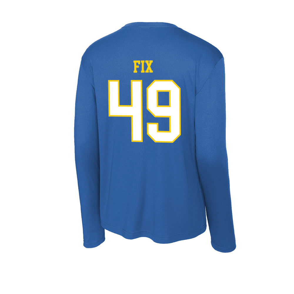 Delaware - NCAA Men's Lacrosse : Franky Fix - Activewear Long Sleeve T-Shirt-1