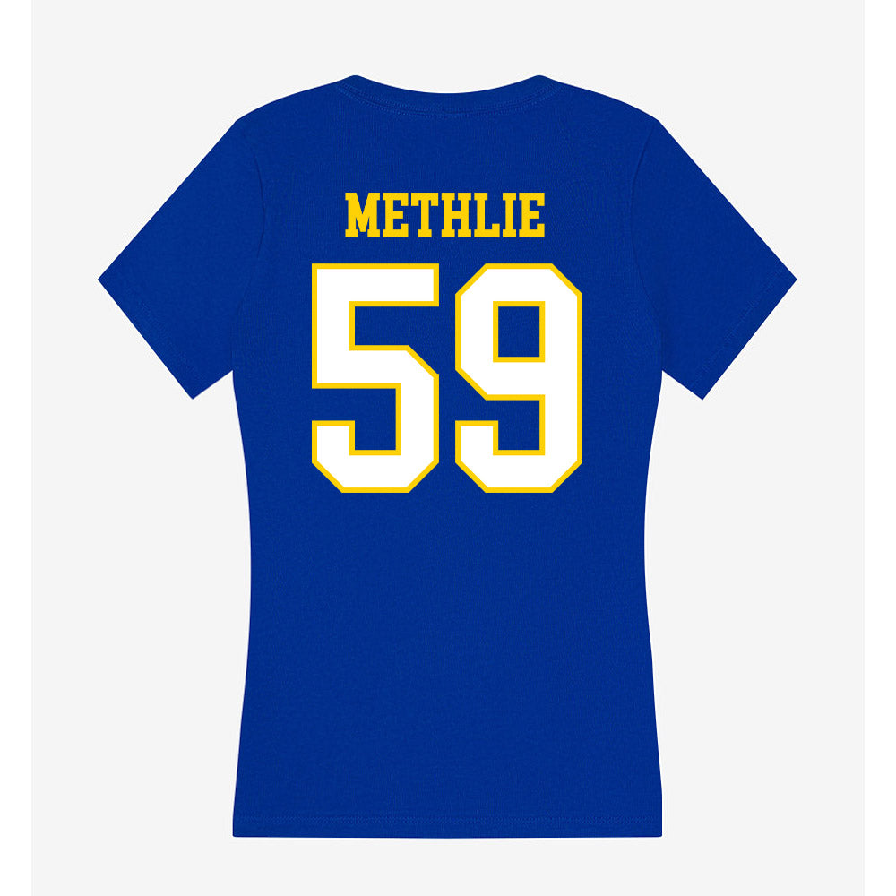Delaware - NCAA Football : Patrick Methlie - Women's V-Neck T-Shirt-1