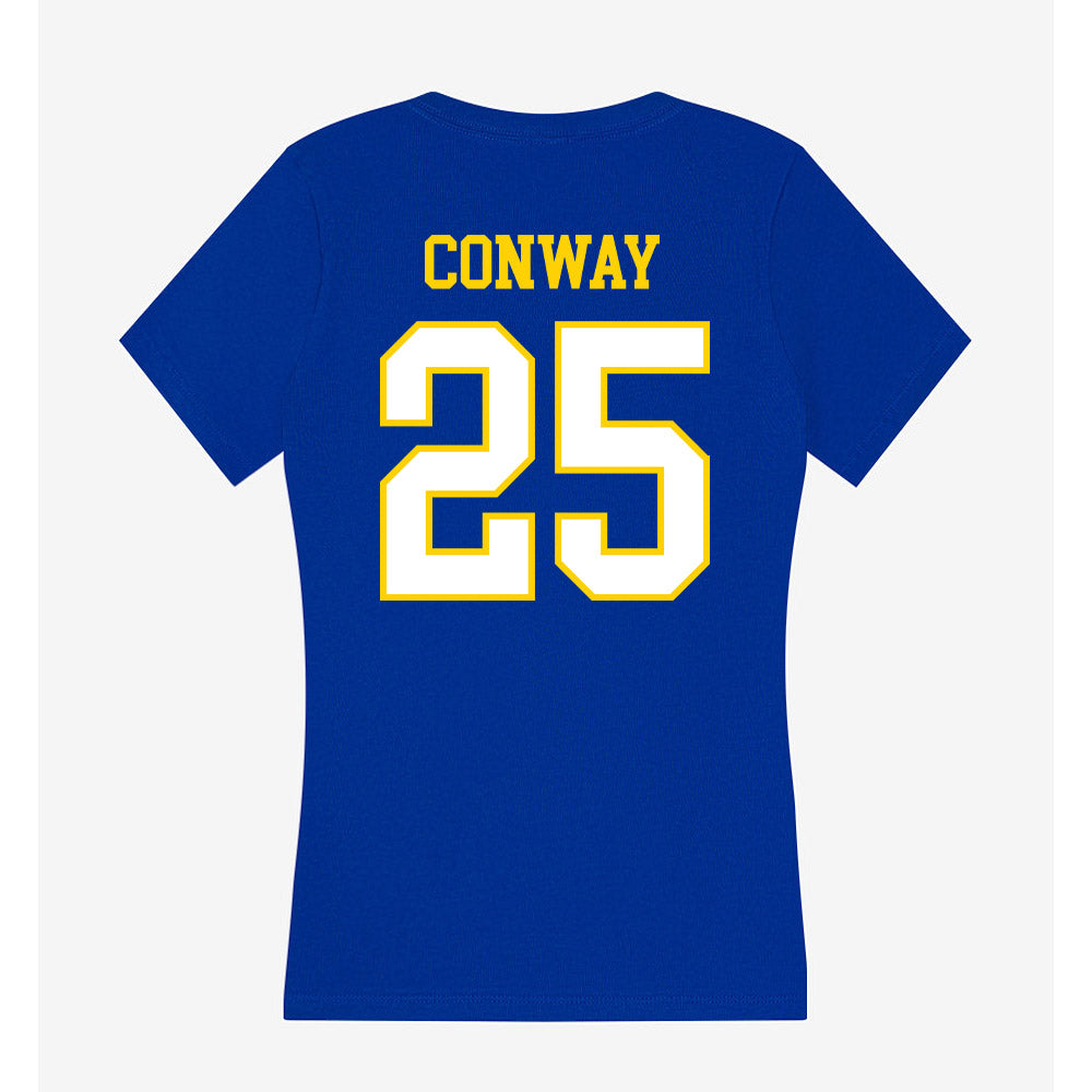 Delaware - NCAA Baseball : Elias Conway - Women's V-Neck T-Shirt-1