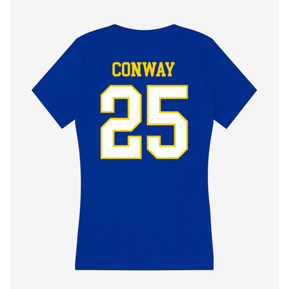 Delaware - NCAA Baseball : Elias Conway - Women's V-Neck T-Shirt-1
