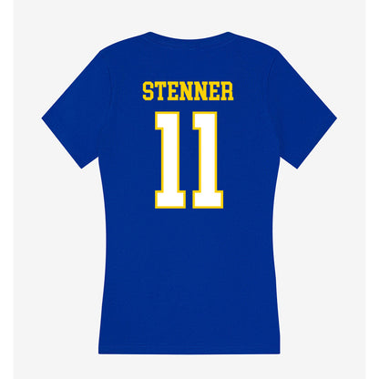 Delaware - NCAA Men's Soccer : Marius Stenner - Women's V-Neck T-Shirt-1