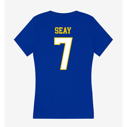 Delaware - NCAA Football : KT Seay - Women's V-Neck T-Shirt-1
