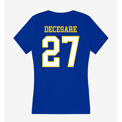 Delaware - NCAA Baseball : Anthony DeCesare - Women's V-Neck T-Shirt-1