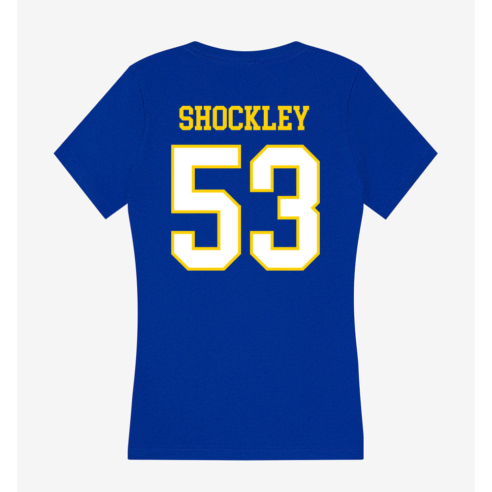 Delaware - NCAA Football : Carson Shockley - Women's V-Neck T-Shirt-1