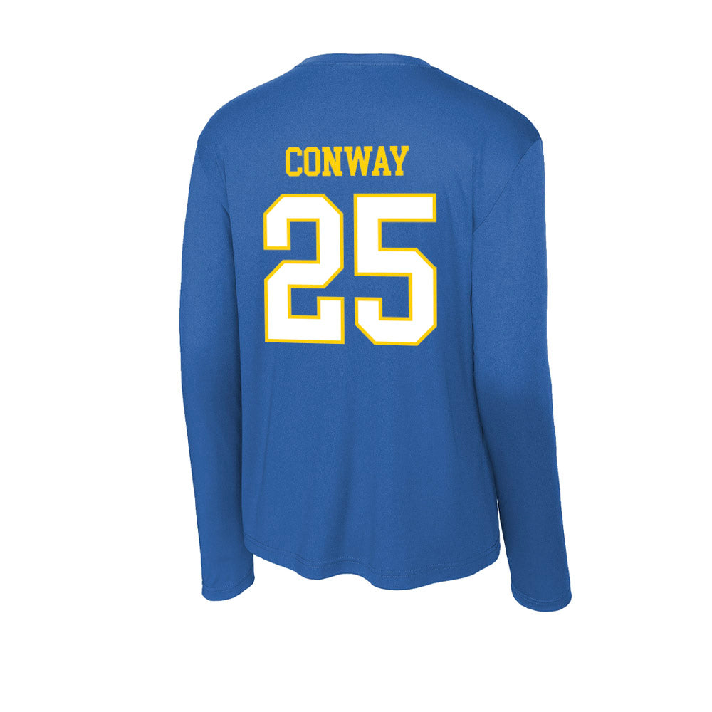 Delaware - NCAA Baseball : Elias Conway - Activewear Long Sleeve T-Shirt-1
