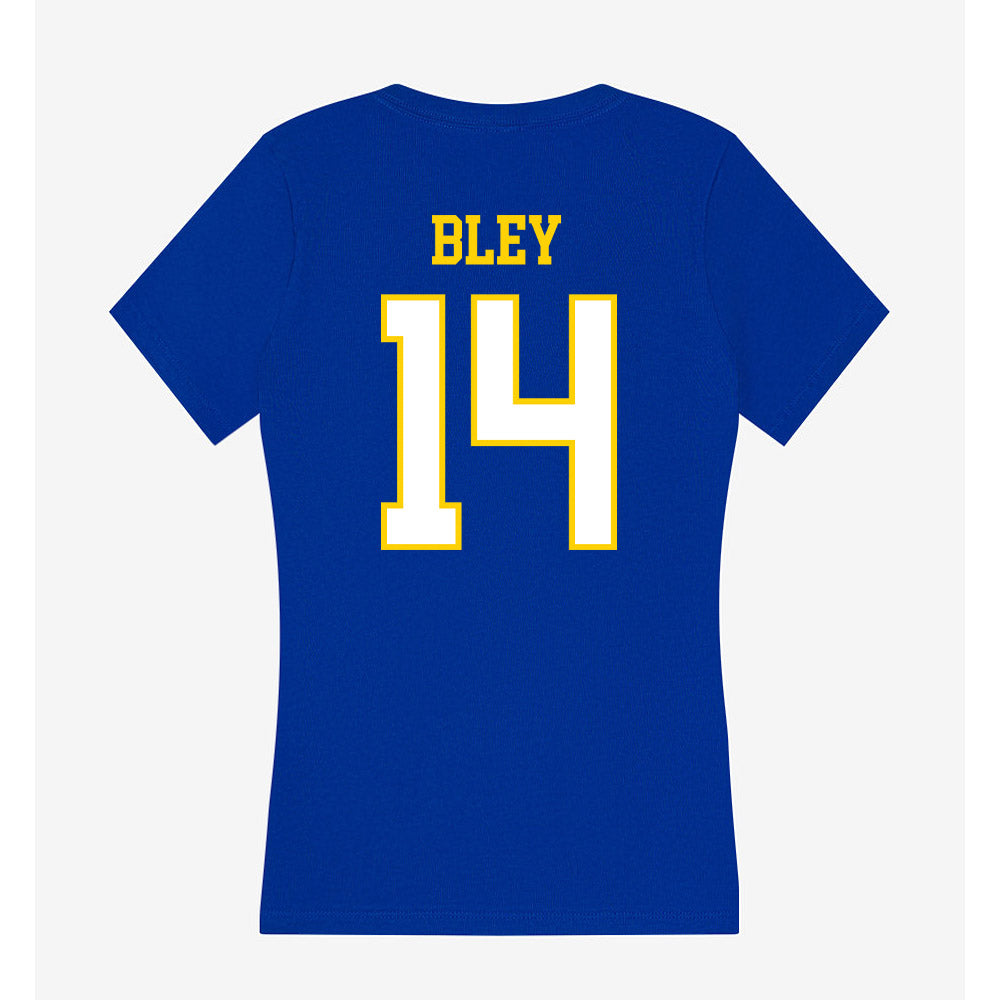 Delaware - NCAA Women's Soccer : Olivia Bley - Women's V-Neck T-Shirt-1
