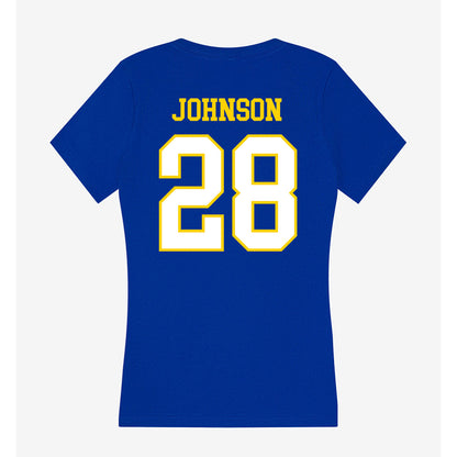 Delaware - NCAA Men's Soccer : Mikey Johnson - Women's V-Neck T-Shirt-1