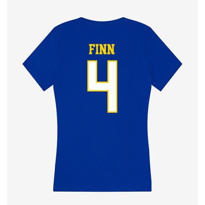 Delaware - NCAA Baseball : Rory Finn - Women's V-Neck T-Shirt-1