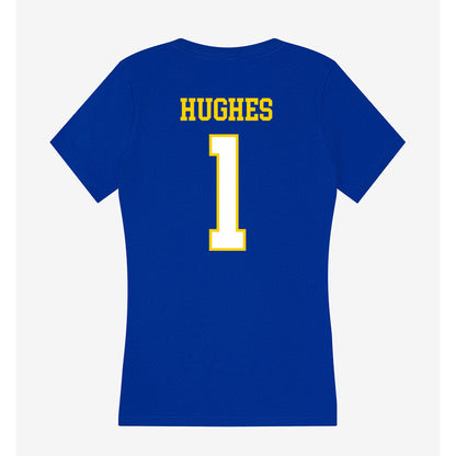 Delaware - NCAA Women's Volleyball : Raina Hughes - Women's V-Neck T-Shirt-1