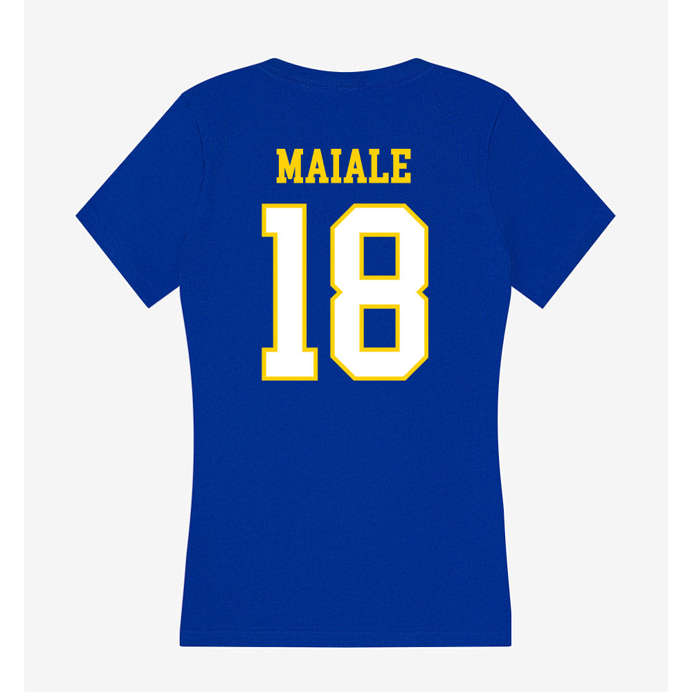 Delaware - NCAA Baseball : Jack Maiale - Women's V-Neck T-Shirt-1