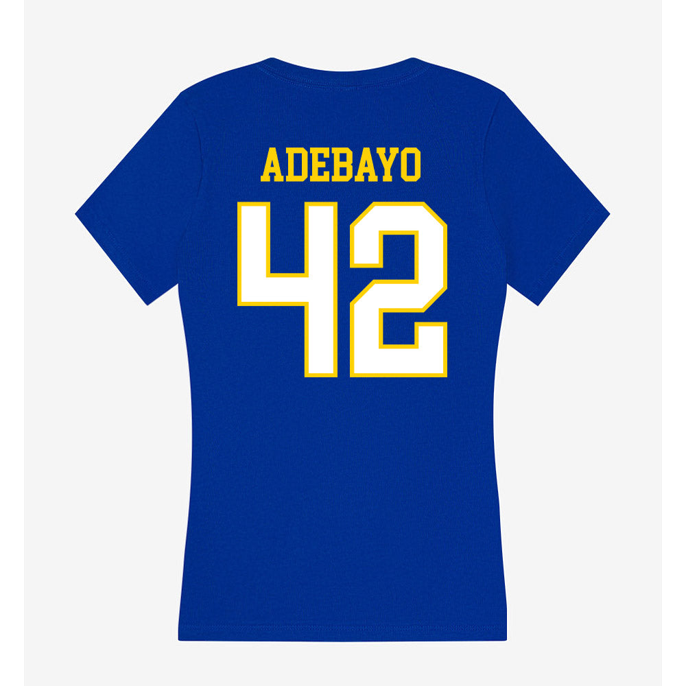 Delaware - NCAA Football : Alexander Adebayo - Women's V-Neck T-Shirt-1
