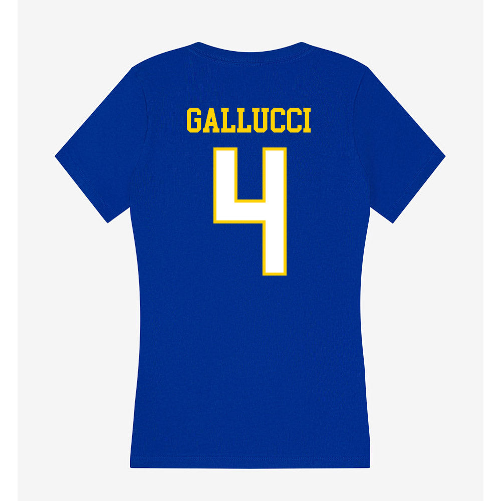 Delaware - NCAA Softball : Sorella Gallucci - Women's V-Neck T-Shirt-1