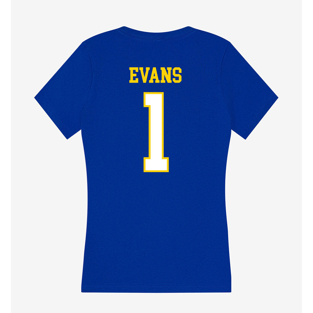 Delaware - NCAA Football : Nathan Evans - Women's V-Neck T-Shirt-1
