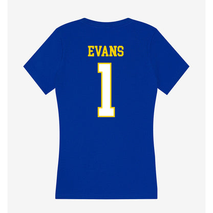 Delaware - NCAA Football : Nathan Evans - Women's V-Neck T-Shirt-1