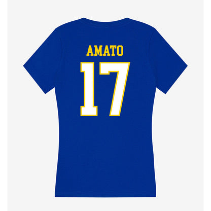 Delaware - NCAA Baseball : Andrew Amato - Women's V-Neck T-Shirt-1