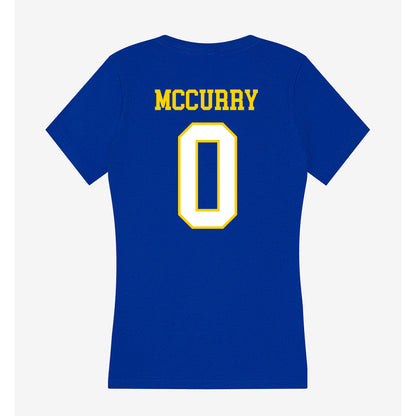 Delaware - NCAA Men's Lacrosse : John McCurry - Women's V-Neck T-Shirt-1