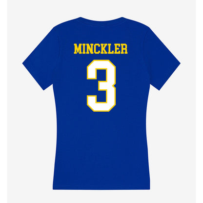 Delaware - NCAA Baseball : Matthew Minckler - Women's V-Neck T-Shirt-1