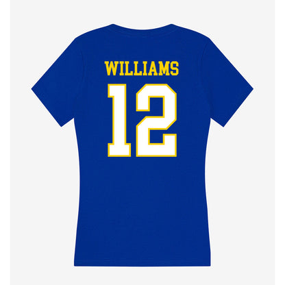 Delaware - NCAA Men's Soccer : Ethan Williams - Women's V-Neck T-Shirt-1