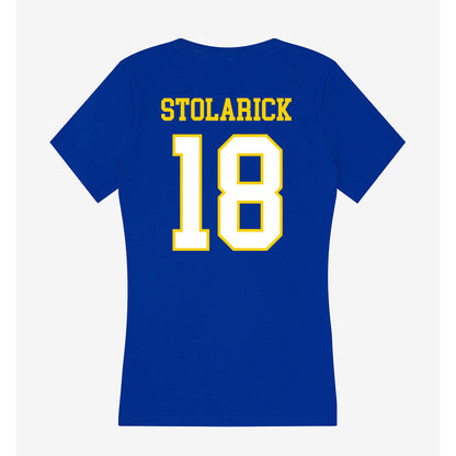 Delaware - NCAA Women's Lacrosse : Lena Stolarick - Women's V-Neck T-Shirt-1