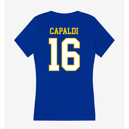 Delaware - NCAA Softball : Marlayna Capaldi - Women's V-Neck T-Shirt-1