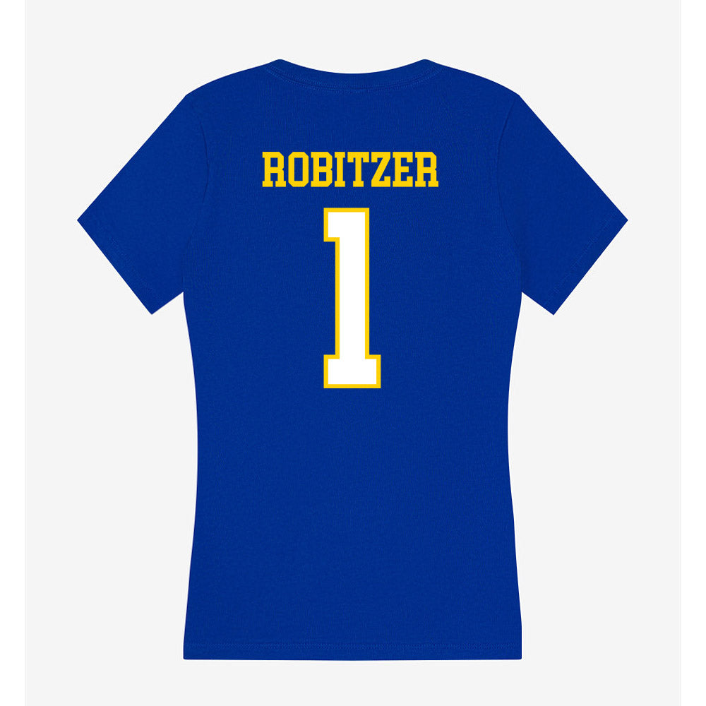 Delaware - NCAA Ice Hockey : Mattie Robitzer - Women's V-Neck T-Shirt-1