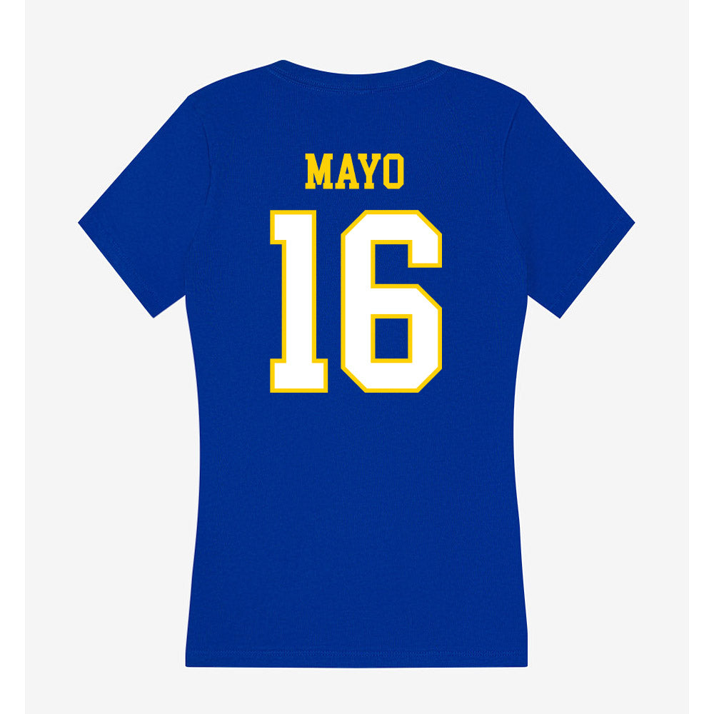 Delaware - NCAA Ice Hockey : Eva Mayo - Women's V-Neck T-Shirt-1