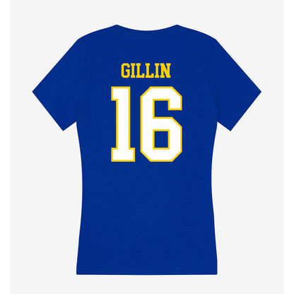 Delaware - NCAA Men's Lacrosse : Patrick Gillin - Women's V-Neck T-Shirt-1