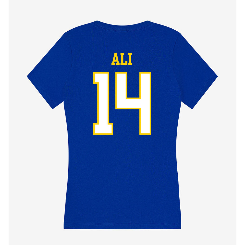 Delaware - NCAA Football : Kahlil Ali - Women's V-Neck T-Shirt-1
