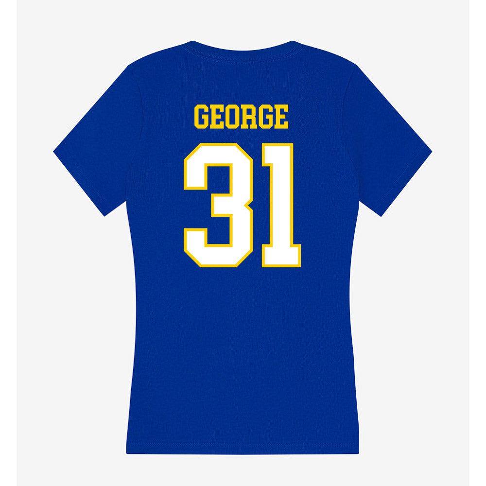 Delaware - NCAA Women's Lacrosse : Maddie George - Women's V-Neck T-Shirt-1