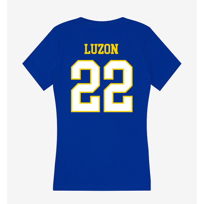 Delaware - NCAA Softball : Kristen Luzon - Women's V-Neck T-Shirt-1
