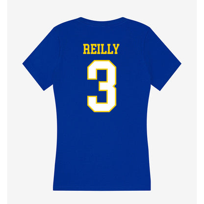 Delaware - NCAA Men's Basketball : Cavan Reilly - Women's V-Neck T-Shirt-1