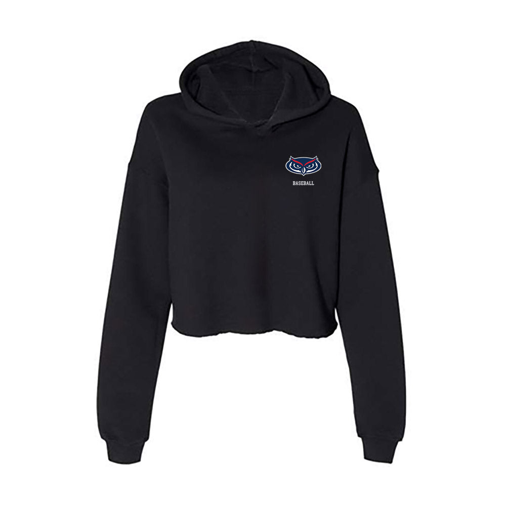 FAU - NCAA Baseball : Mike La Rocca - Women's Crop Fleece Hoodie-0