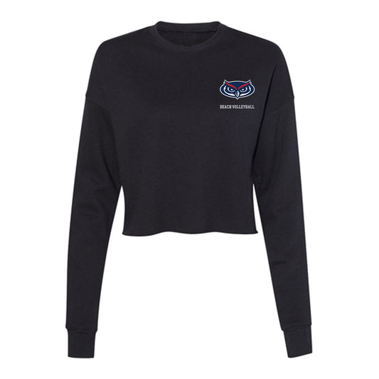 FAU - NCAA Beach Volleyball : Allison Spittal - Women's Cropped Crew Fleece-0