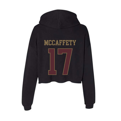 Texas State - NCAA Baseball : Rhett McCaffety - Women's Crop Fleece Hoodie-1