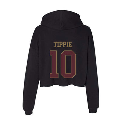 Texas State - NCAA Baseball : Matthew Tippie - Women's Crop Fleece Hoodie-1
