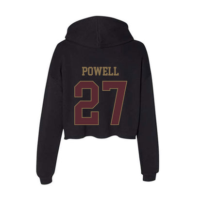 Texas State - NCAA Football : Cordarian Powell - Women's Crop Fleece Hoodie-1