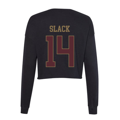 Texas State - NCAA Softball : Bailee Slack - Women's Cropped Crew Fleece-1