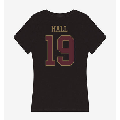 Texas State - NCAA Softball : Makayla Hall - Women's V-Neck T-Shirt-1